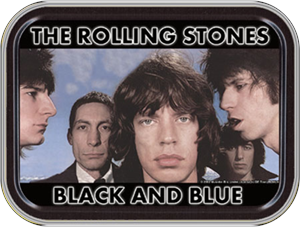 Rolling Stones Black & Blue Large Stash Tin Image