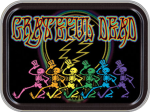 Grateful Dead Dancing Skeletons Large Stash Tin Image