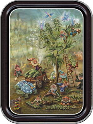 Gnome Grown by Mike Dubois Large Stash Tin Image