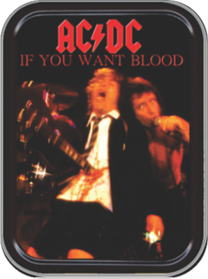 AC/DC If You Want Blood Large Stash Tin Image