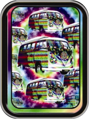 Trippy Bus - Large Stash Tin Image