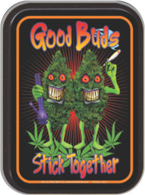 Good Buds Stick Together - Large Stash Tin Image