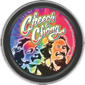 Cheech & Chong - Psychadelic Round Stash Tin Image