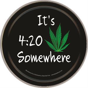 IT'S 420 SOMEWHERE ROUND STASH TIN