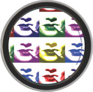 Smoking Popart Round Stash Tin Image