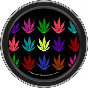 LEAF POPART ROUND STASH TIN