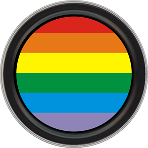 Rainbow Round Stash Tin Image