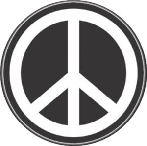Peace Sign Round Stash Tin Image