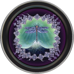 Dragonfly Round Stash Tin - Mike Dubois Image