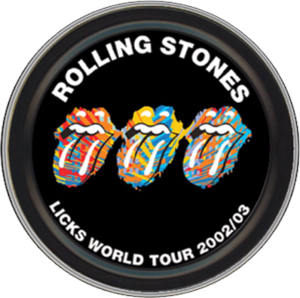 Rolling Stones Tongues Round Stash Tin Image