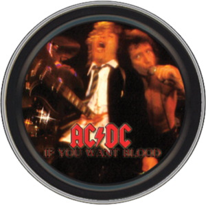 AC/DC If You Want Blood Round Stash Tin Image