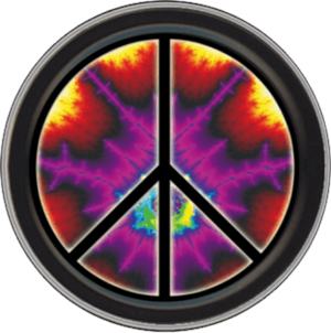 Peace Explosion Round Stash Tin Image