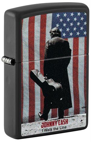 Johnny Cash - I Walk the Line Black Matte Zippo Lighter Johnny Cash - I Walk the Line Black Matte Zippo Lighter Image