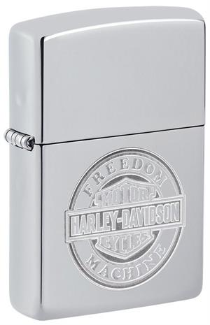 Harley-Davidson Freedom Machine High Polish Chrome Zippo Lighter Harley-Davidson Freedom Machine High Polish Chrome Zippo Lighter image