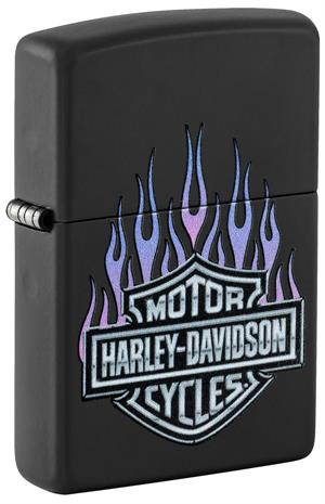 Harley Davidson Bar & Shield Black Matte Zippo Lighter image