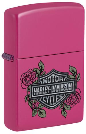 Harley-Davidson Roses Pink Frequency Zippo Lighter Harley-Davidson Roses Pink Frequency Zippo Lighter image