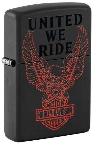 Harley-Davidson United We Ride Black Matte Zippo Lighter Harley-Davidson United We Ride Black Matte Zippo Lighter image