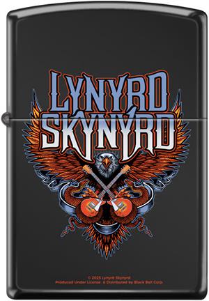Lynyrd Skynyrd High Polish Black Print - Black Ball Exclusive Zippo Lighter image