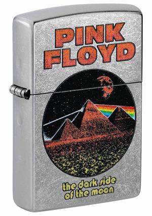 Pink Floyd Dark Side of the Moon Street Chrome Zippo Lighter Image