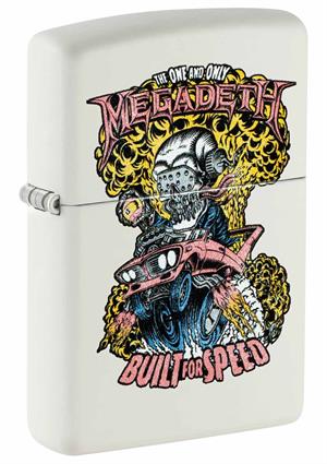 Megadeth White Matte Zippo Lighter Image