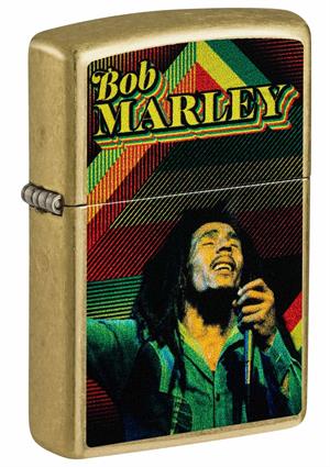 Bob Marley Street Brass Zippo Lighter Image