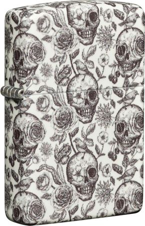 Skulls Glow in the Dark Zippo Lighter Image