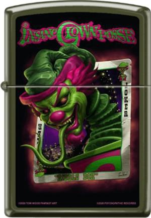 ICP Riddle Box - Green Matte Zippo Lighter Image