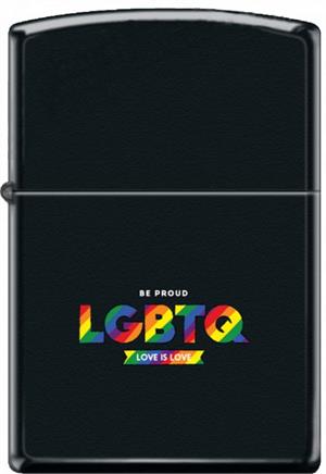 LGBTQ - Black Matte Zippo Lighter Image