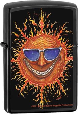 Sun by Mike Dubois - Black Matte Dubois Zippo Lighter Sun by Mike Dubois - Black Matte Dubois Zippo Lighter Image