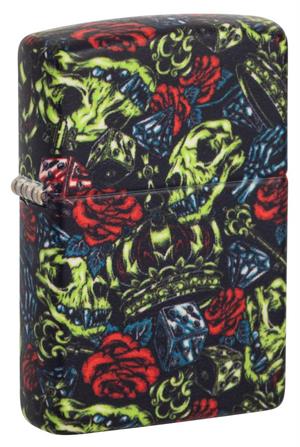 Glow in the Dark Skulls/Crowns/Roses Zippo Lighter Glow in the Dark Skulls/Crowns/Roses Zippo Lighter Image