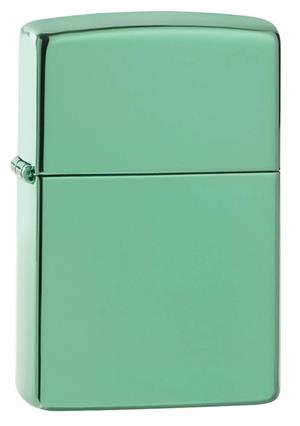 High Polish Green Zippo Lighter Image