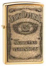 JACK DANIELS - BRASS EMBLEM - HIGH POLISH BRASS - 254BJD.428