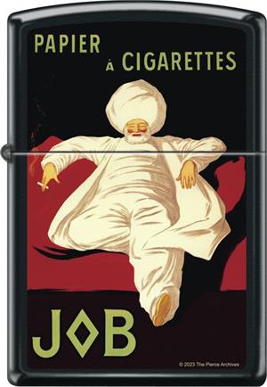 Job Papier a Cigarettes Black Matte Zippo Lighter Image
