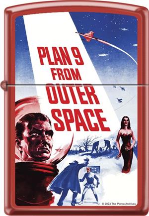 Plan 9 from Outer Space Red Matte Zippo Lighter Image