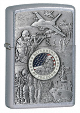 JOINED FORCES EMBLEM ZIPPO LIGHTER - 24457