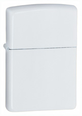 WHITE MATTE ZIPPO LIGHTER - 214