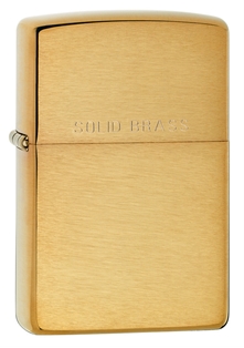 BRUSHED BRASS SOLID - ZIPPO #204