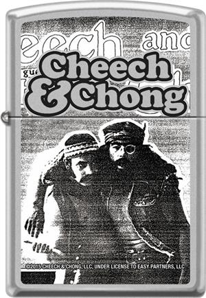 CHEECH & CHONG - PARTY - BRUSHED CHROME ZIPPO