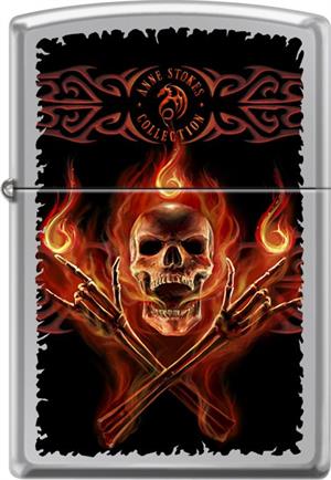 Anne Stokes High Polish Chrome Zippo
