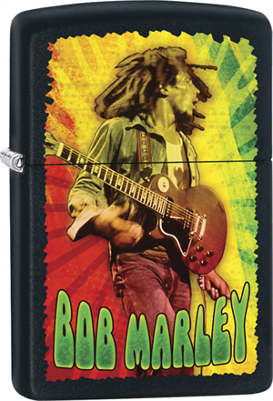 Bob Marley Zippo Lighter - Concert Black Matte
