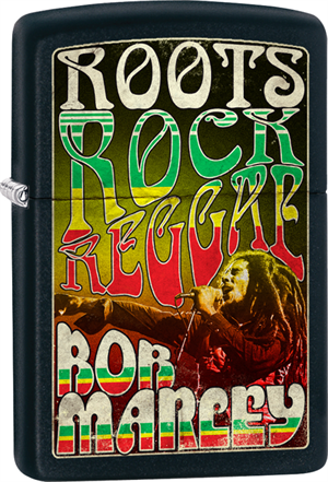 Bob Marley Zippo Lighter - Roots, Rock Reggae Street Chrome