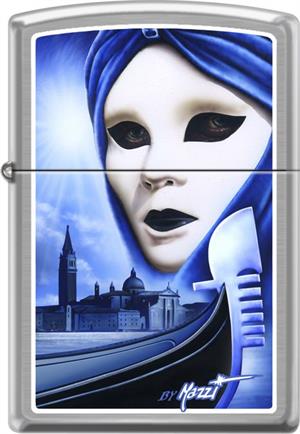 Mazzi - Alien Brushed Chrome Zippo