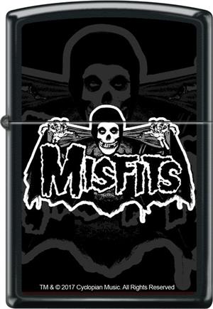 Misfits Zippo Lighter - Bat Fiend - Black Matte