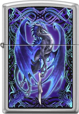 Stormblade by Ruth Thompson - Satin Chrome Zippo