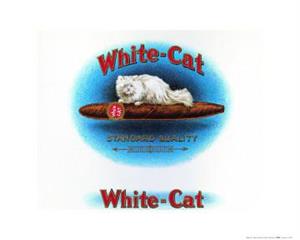 White Cat Cigar Poster Image