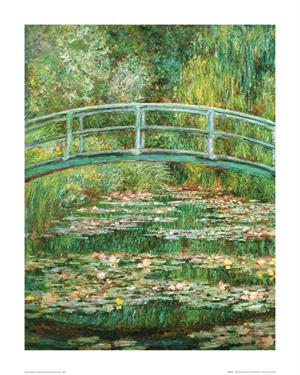 Monet Japanese Footbridge Poster Image