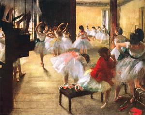 Edward Degas - Ballet Rehearsal Mini Poster - 11" X 14"