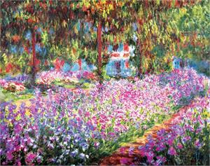 Monet - Garden at Giverny Mini Poster Image