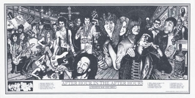 AFTER HOUR IN THE AFTER HOUR - HOWARD TEMAN - POSTER - 36" X 19"