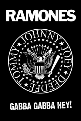 RAMONES "GABBA GABBA HEY" POSTER - 24" X 36"